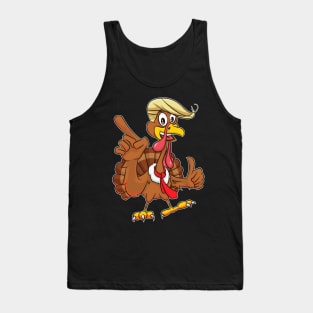 Make Thanksgiving Great Again Funny Trump Turkey Tank Top